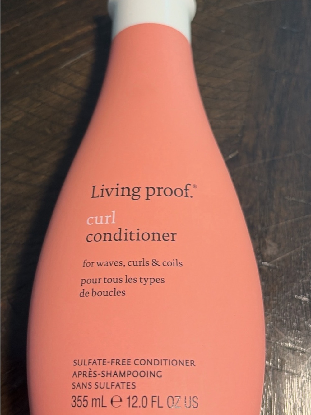 Living Proof Curl Conditioner - Coral Bottle